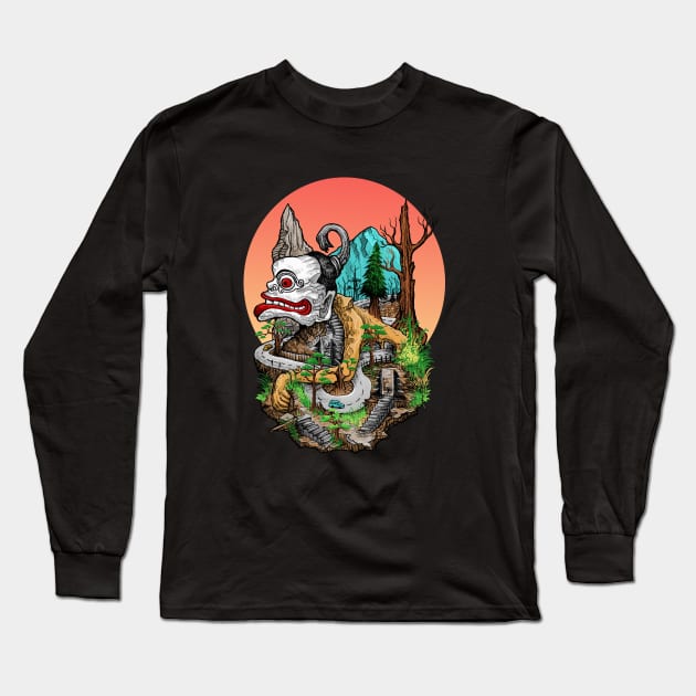 indonesian culture Long Sleeve T-Shirt by kating